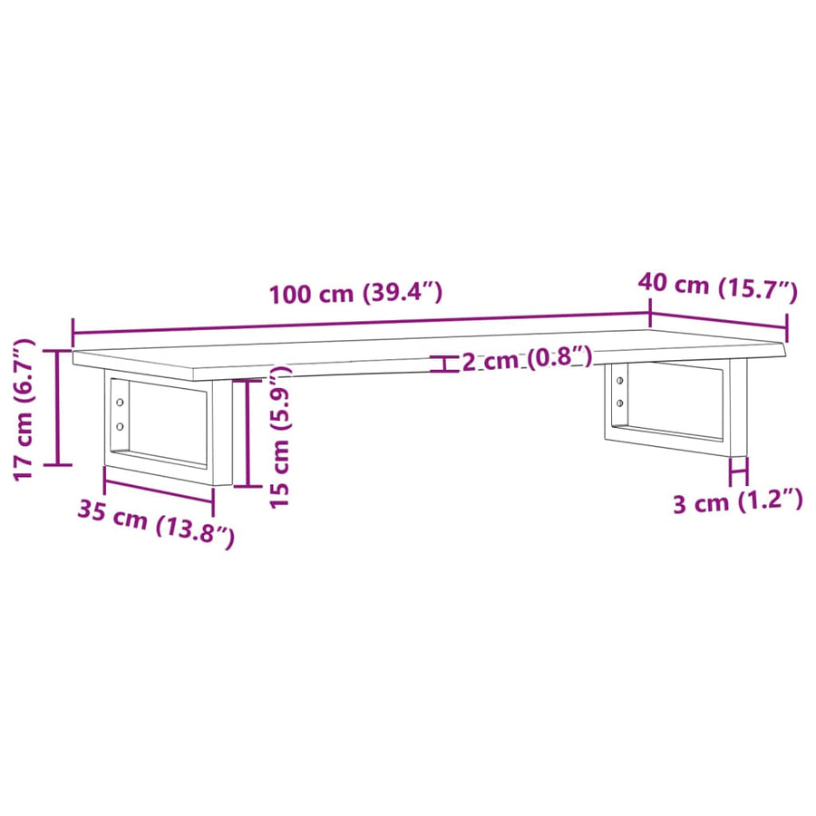 Badkamer wandschap staal en massief eikenhout