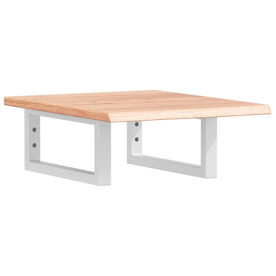 Badkamer wandschap staal en massief eikenhout