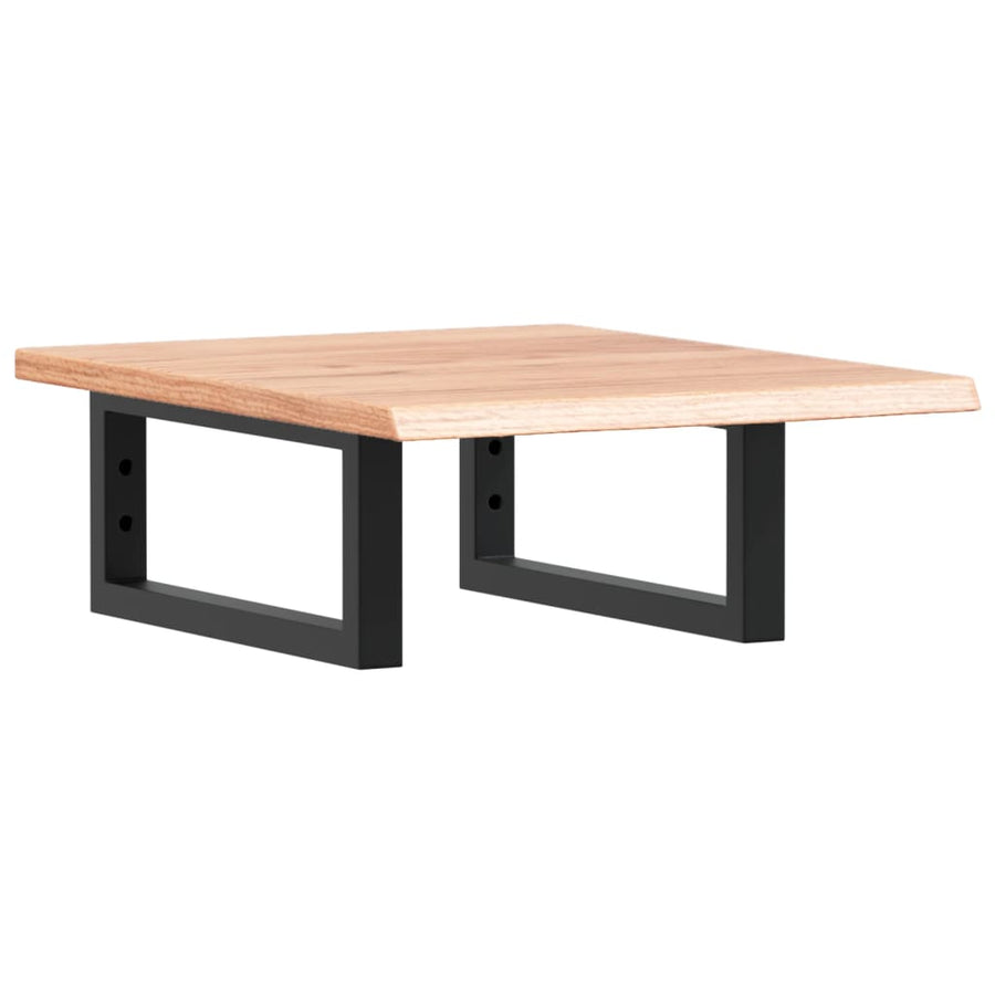 Badkamer wandschap staal en massief eikenhout