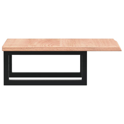Badkamer wandschap staal en massief eikenhout
