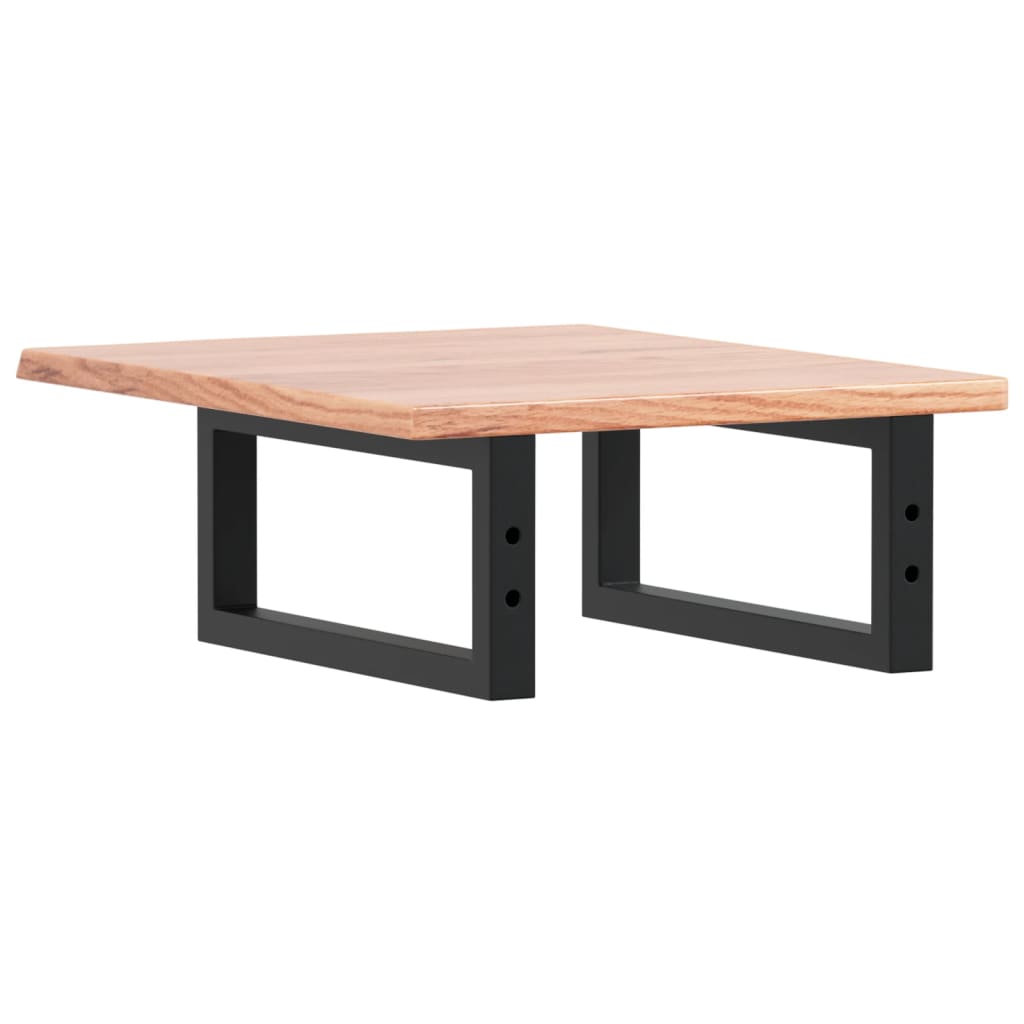 Badkamer wandschap staal en massief eikenhout