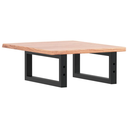 Badkamer wandschap staal en massief eikenhout