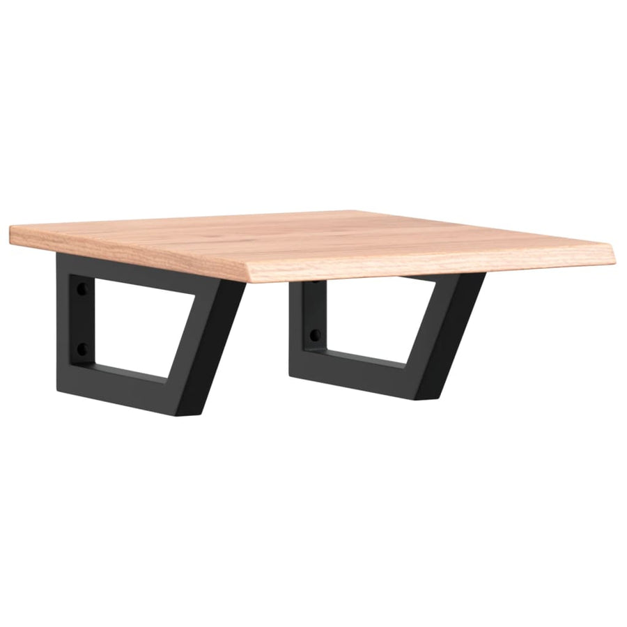 Badkamer wandschap staal en massief eikenhout