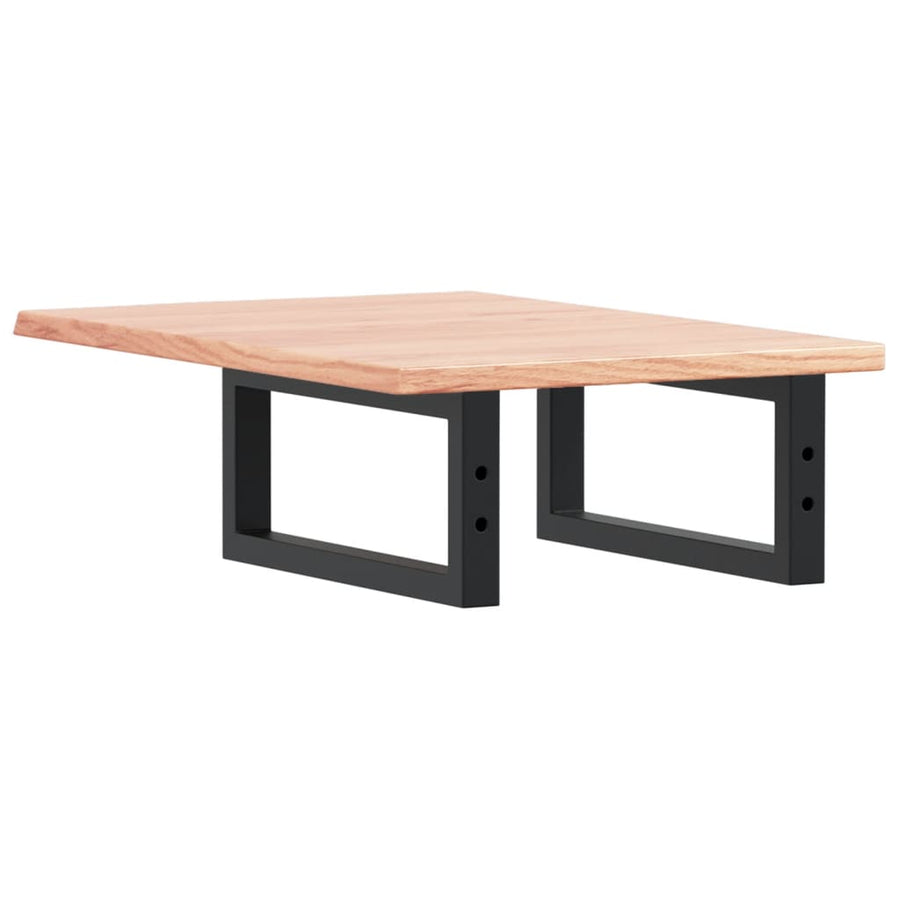 Badkamer wandschap staal en massief eikenhout