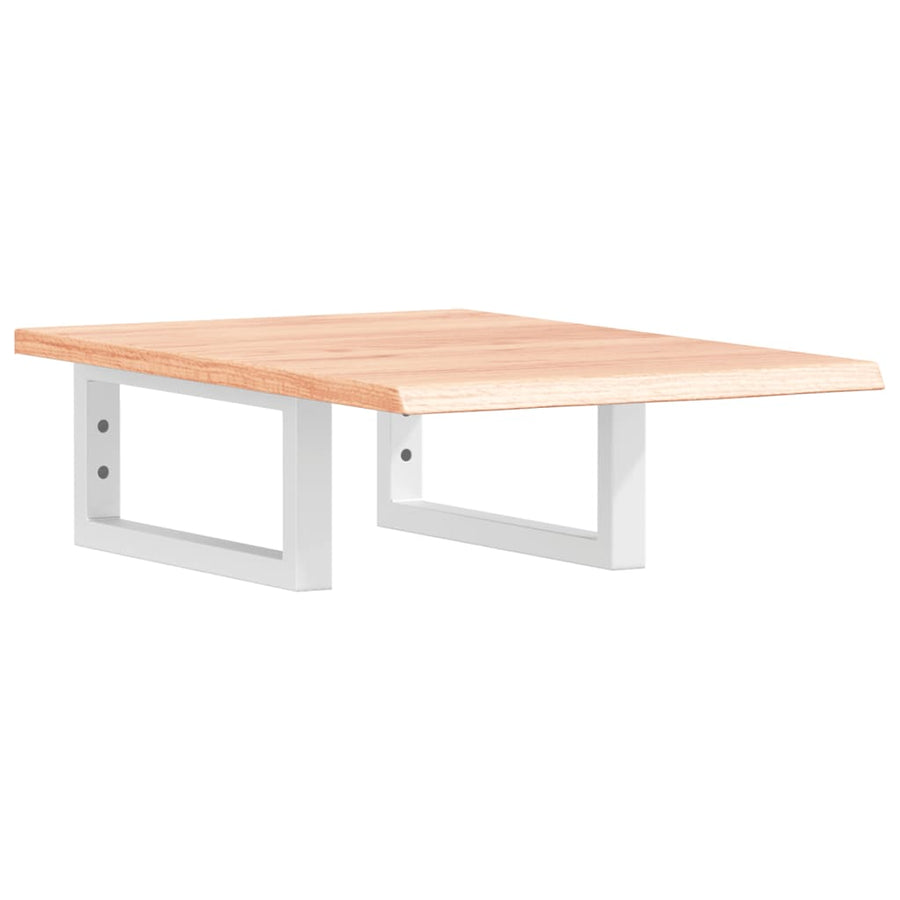 Badkamer wandschap staal en massief eikenhout