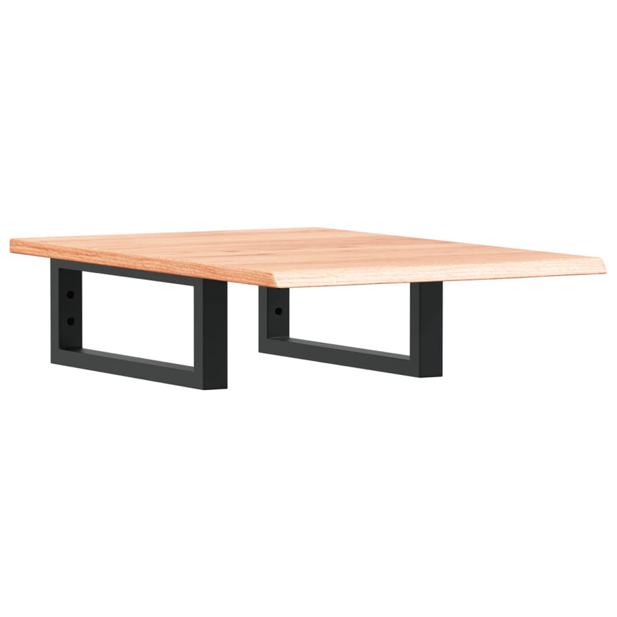 Badkamer wandschap staal en massief eikenhout