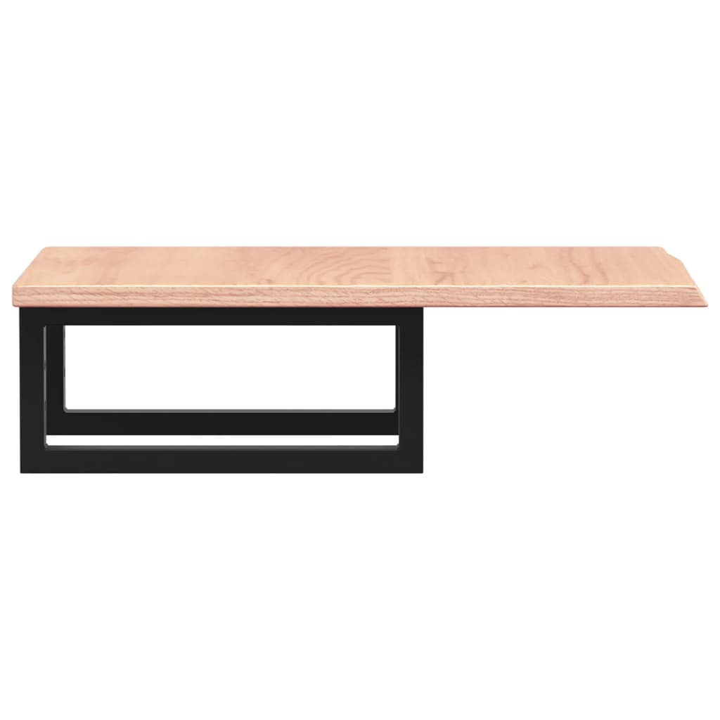 Badkamer wandschap staal en massief eikenhout
