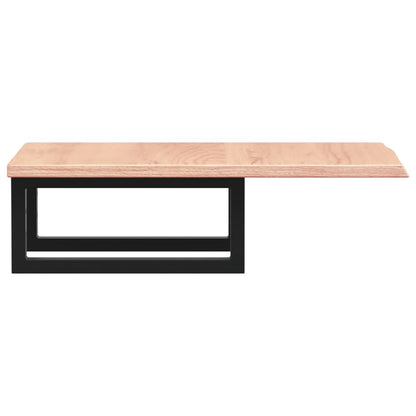 Badkamer wandschap staal en massief eikenhout