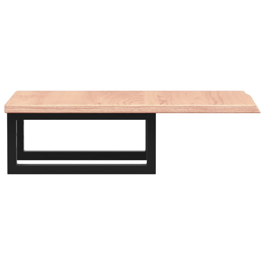 Badkamer wandschap staal en massief eikenhout