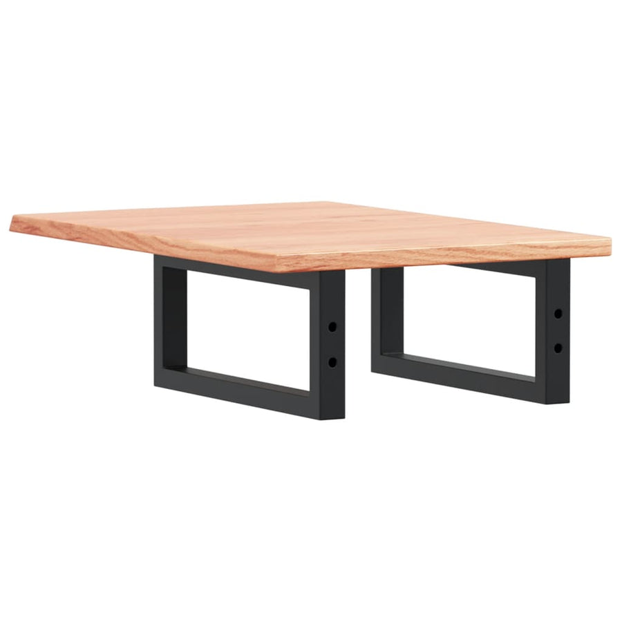Badkamer wandschap staal en massief eikenhout
