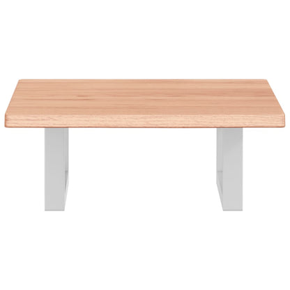 Badkamer wandschap staal en massief eikenhout