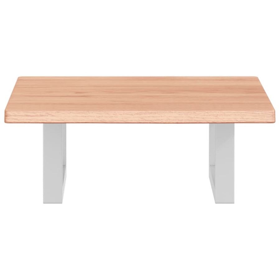 Badkamer wandschap staal en massief eikenhout