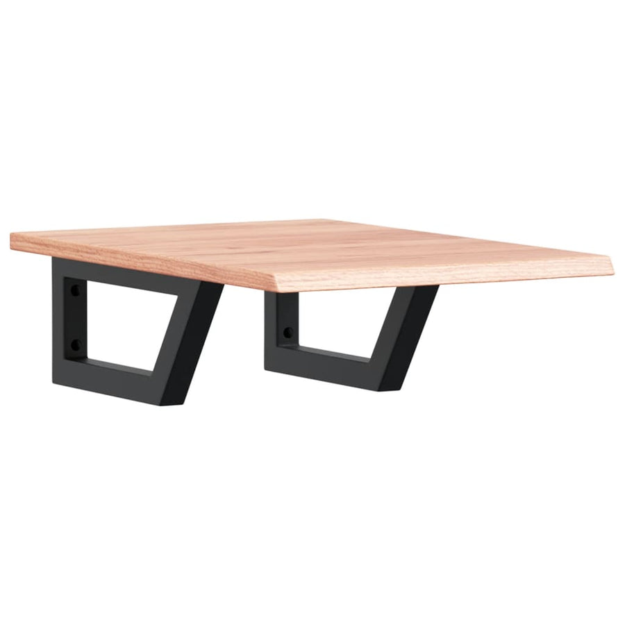 Badkamer wandschap staal en massief eikenhout