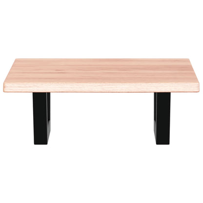 Badkamer wandschap staal en massief eikenhout