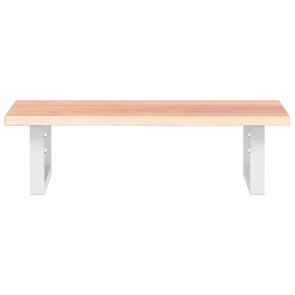 Badkamer wandschap staal en massief eikenhout