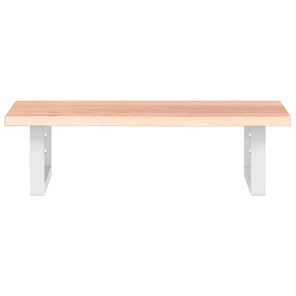Badkamer wandschap staal en massief eikenhout