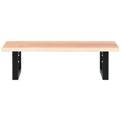 Badkamer wandschap staal en massief eikenhout