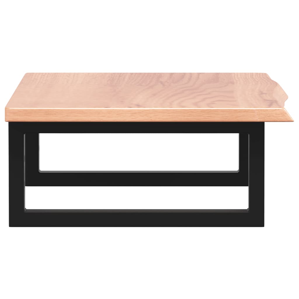 Badkamer wandschap staal en massief eikenhout