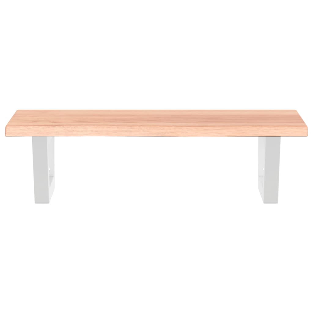 Badkamer wandschap staal en massief eikenhout