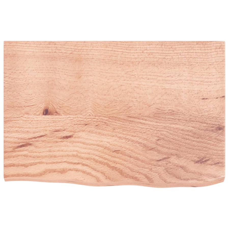 Badkamer wandschap staal en massief eikenhout