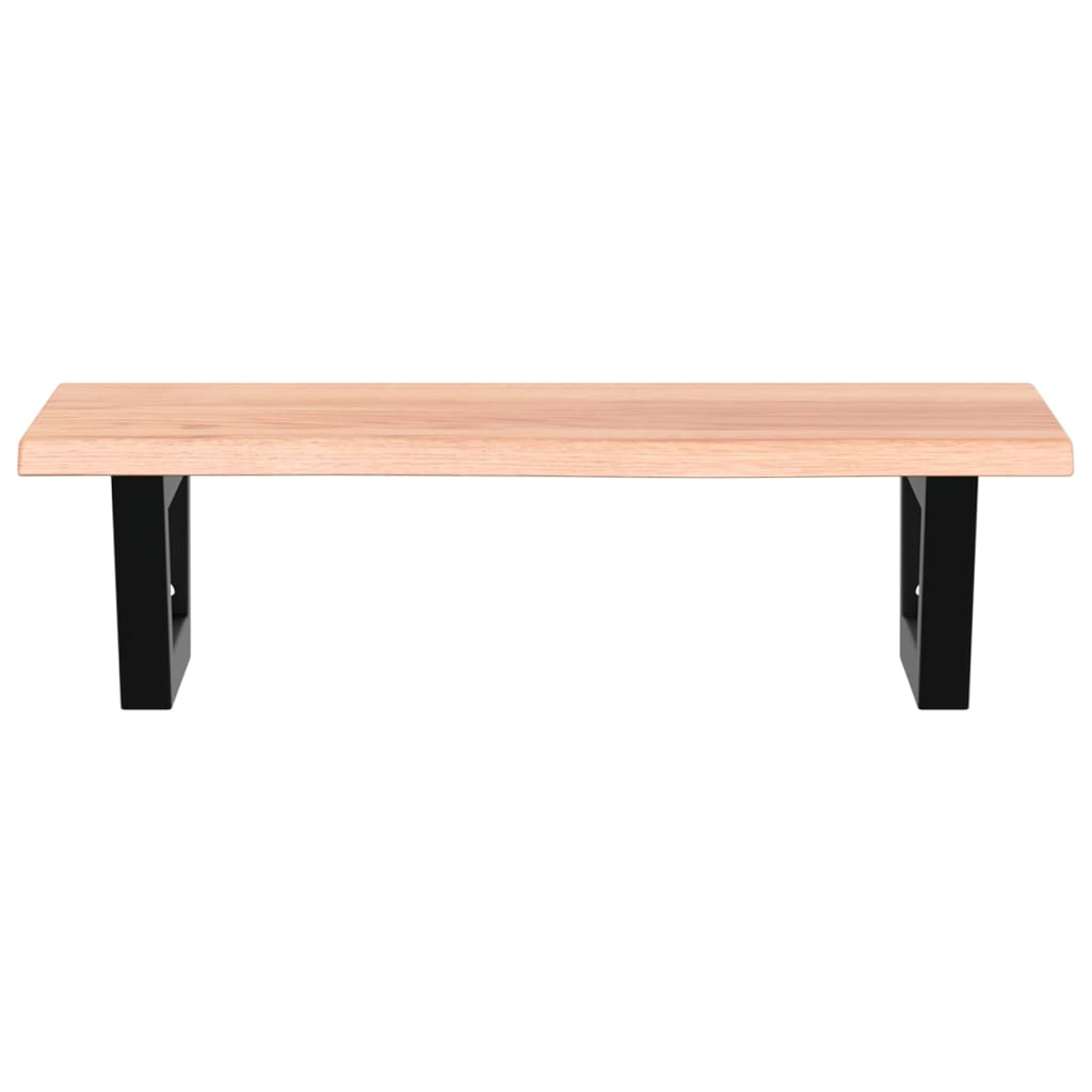 Badkamer wandschap staal en massief eikenhout