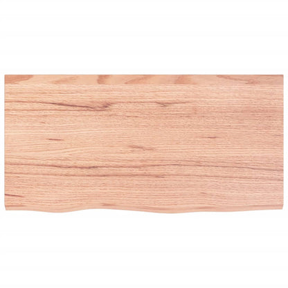 Badkamer wandschap staal en massief eikenhout