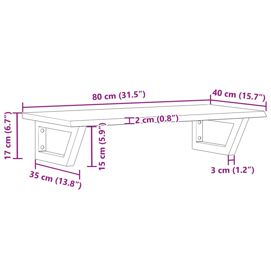 Badkamer wandschap staal en massief eikenhout