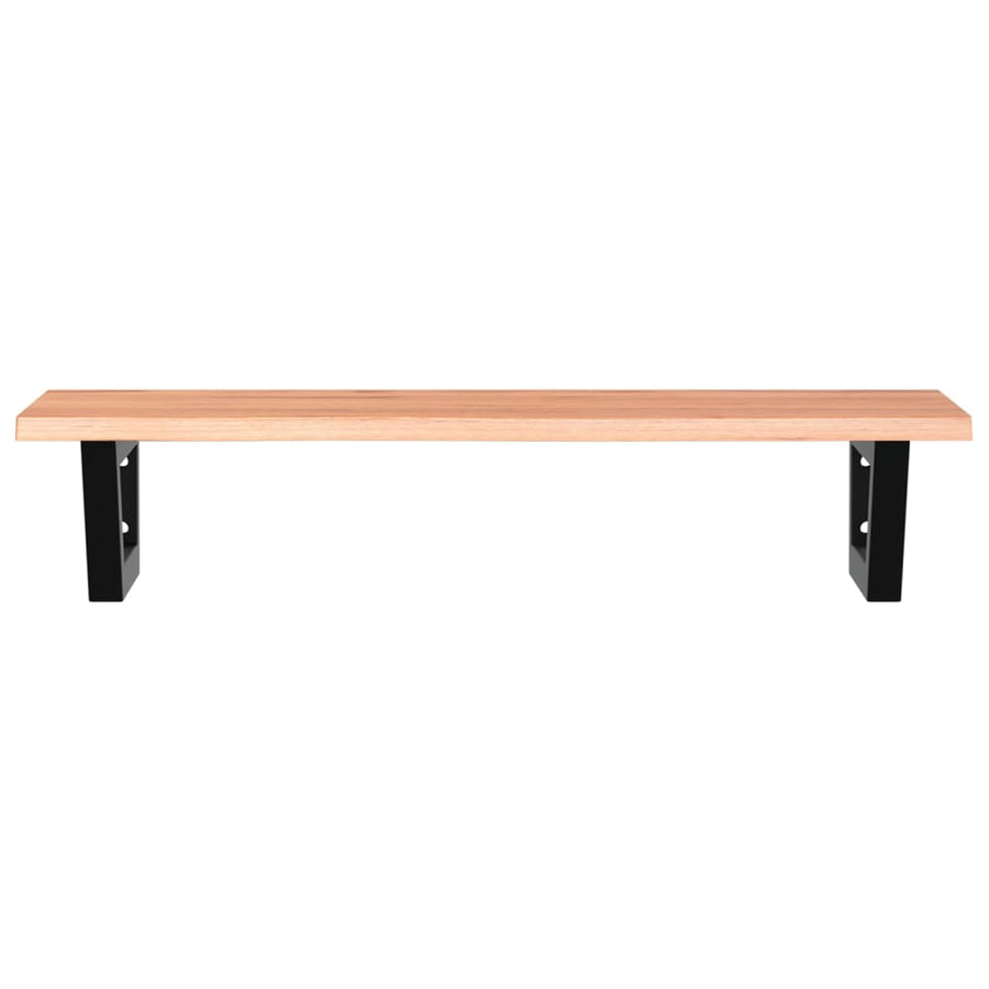 Badkamer wandschap staal en massief eikenhout