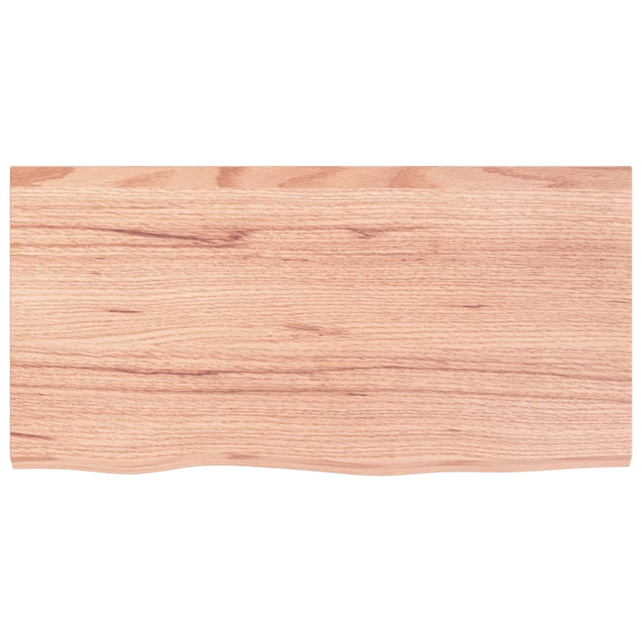 Badkamer wandschap staal en massief eikenhout