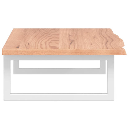 Badkamer wandschap staal en massief eikenhout