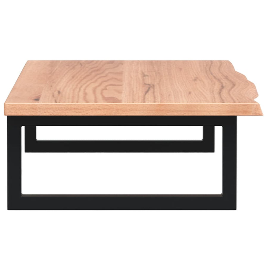 Badkamer wandschap staal en massief eikenhout