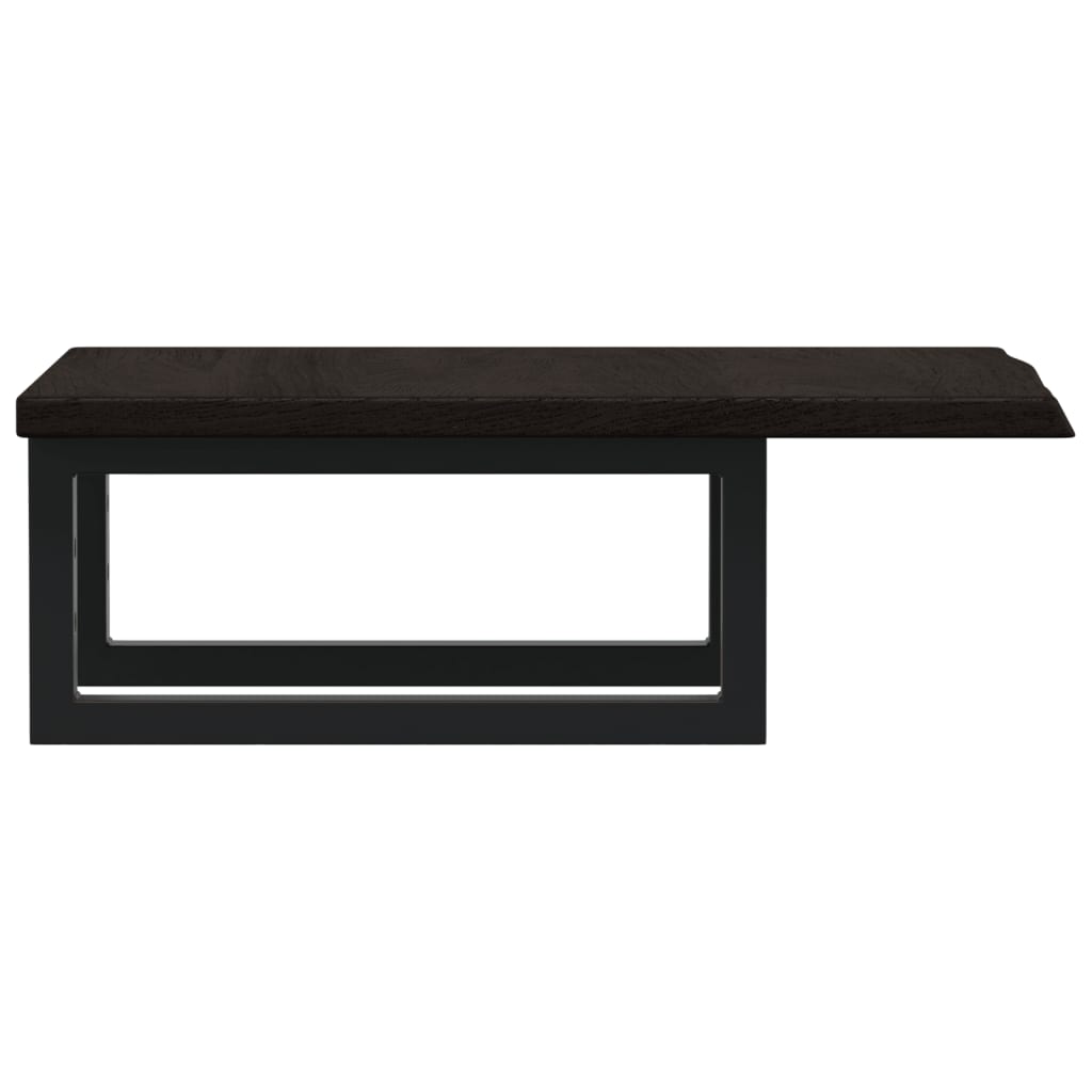 Badkamer wandschap staal en massief eikenhout