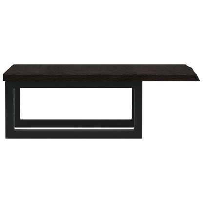 Badkamer wandschap staal en massief eikenhout