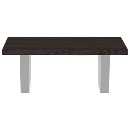 Badkamer wandschap staal en massief eikenhout