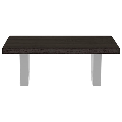 Badkamer wandschap staal en massief eikenhout