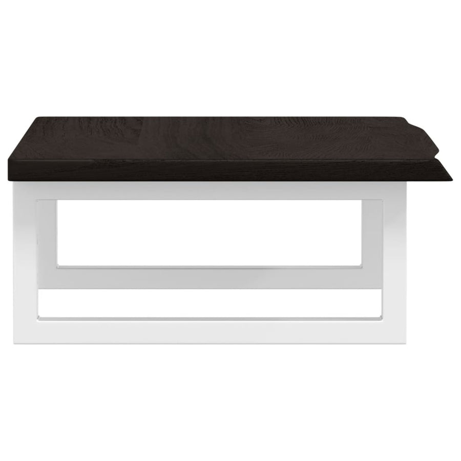 Badkamer wandschap staal en massief eikenhout