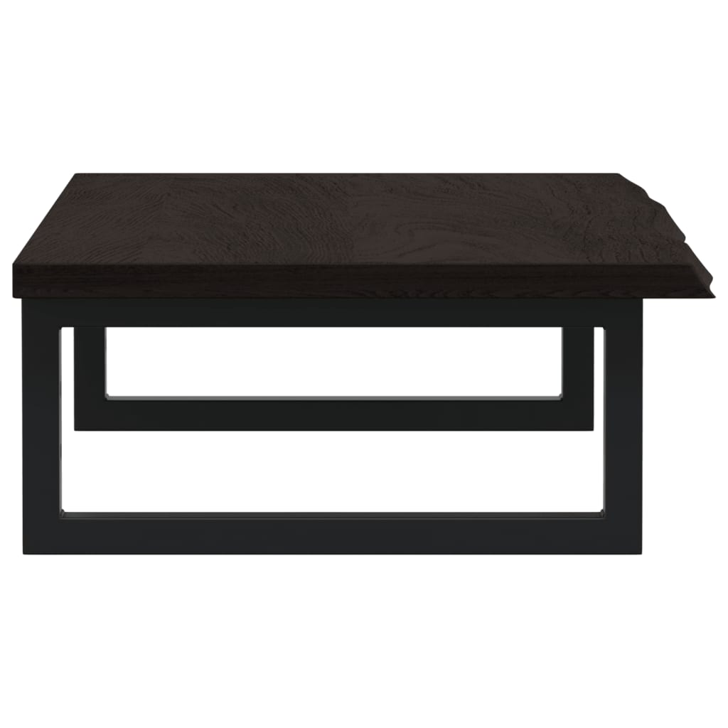 Badkamer wandschap staal en massief eikenhout
