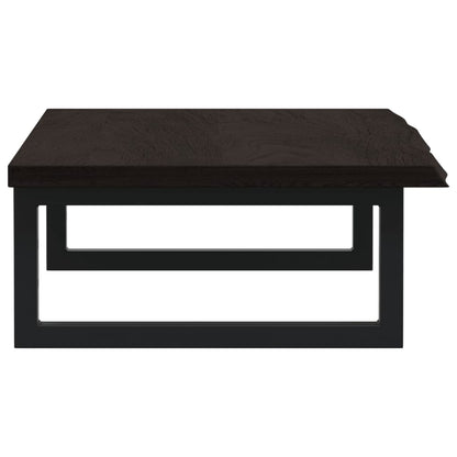 Badkamer wandschap staal en massief eikenhout