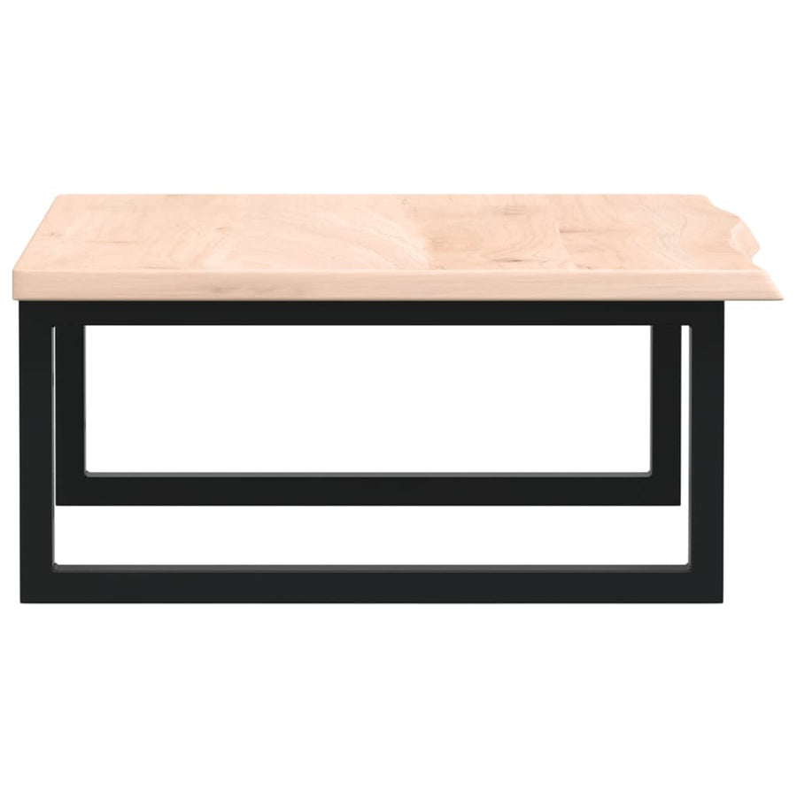 Badkamer Wandschap Staal En Massief Eikenhout 1 60 x 50 x 2 cm Bruin en zwart