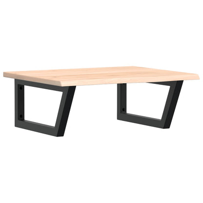 Badkamer wandschap staal en massief eikenhout