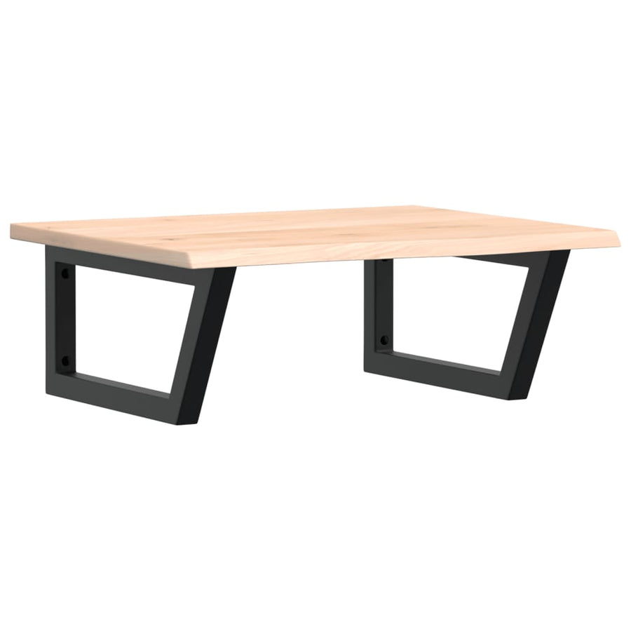 Badkamer wandschap staal en massief eikenhout