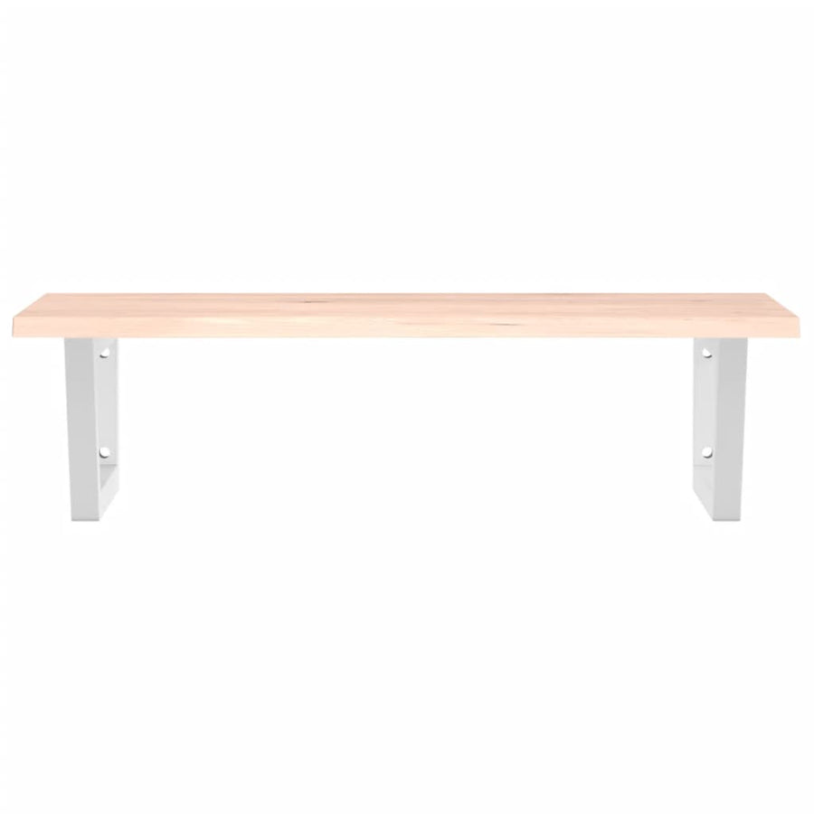 Badkamer wandschap staal en massief eikenhout