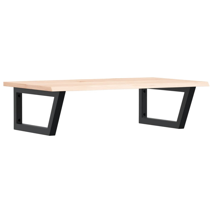 Badkamer wandschap staal en massief eikenhout