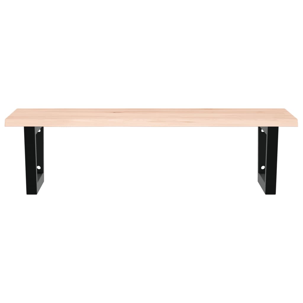 Badkamer wandschap staal en massief eikenhout