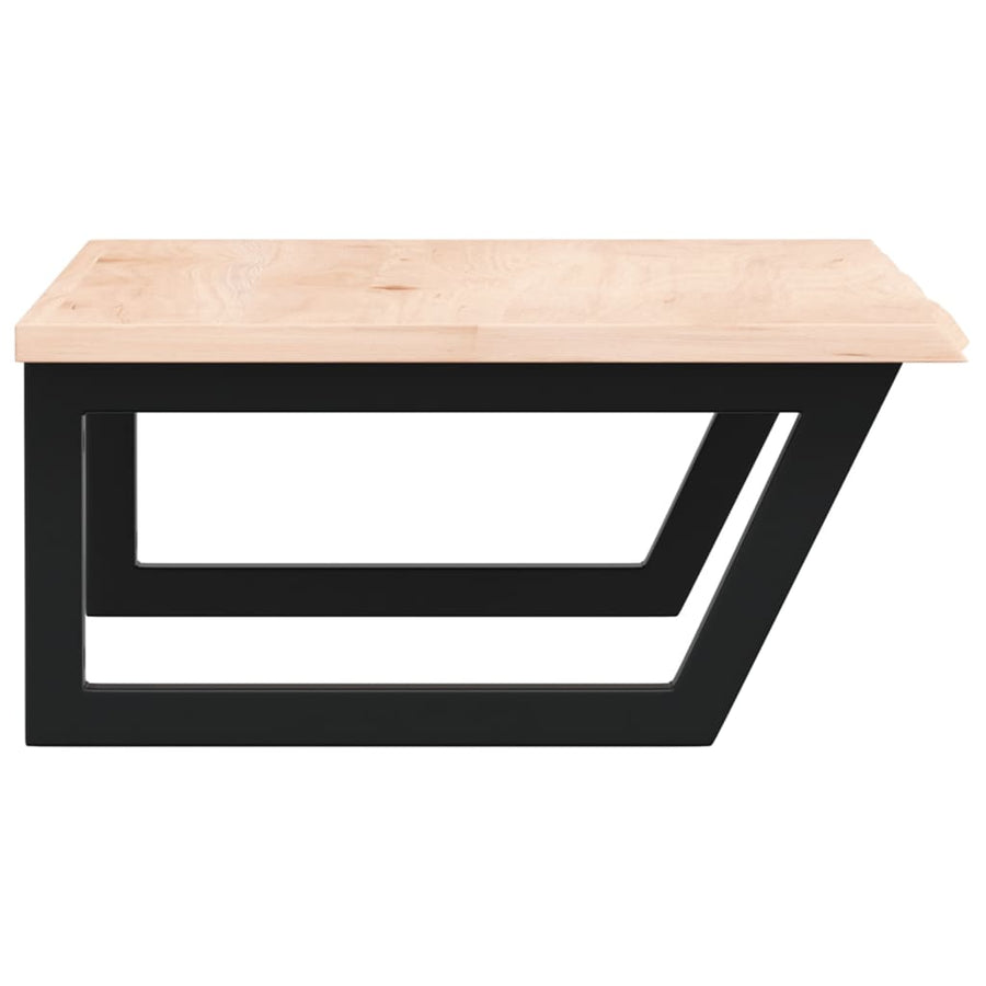 Badkamer wandschap staal en massief eikenhout