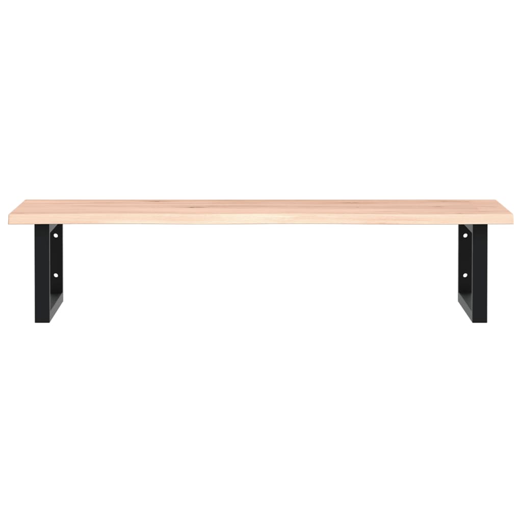 Badkamer wandschap staal en massief eikenhout