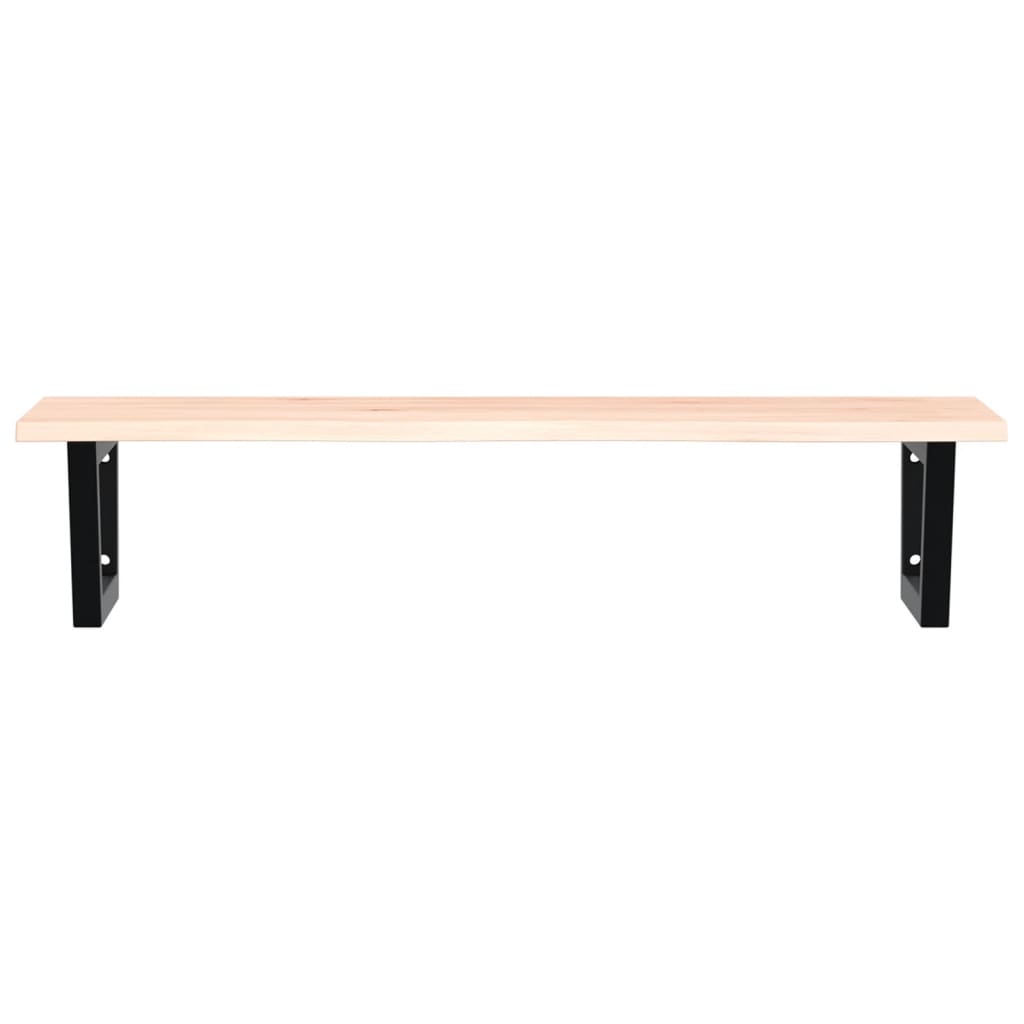Badkamer wandschap staal en massief eikenhout