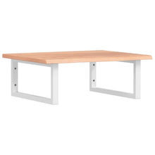 Badkamer Wandschap Staal En Massief Eikenhout 1