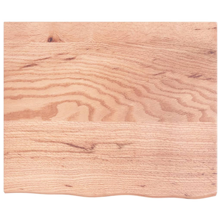 Badkamer Wandschap Staal En Massief Eikenhout 1 60 x 50 x 2 cm Lichtbruin en zwart