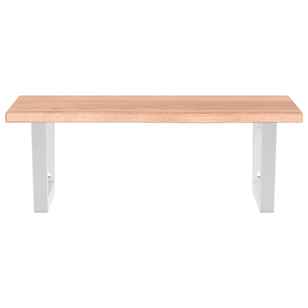 Badkamer wandschap staal en massief eikenhout